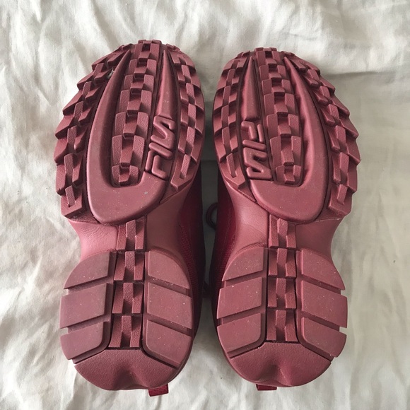 Fila Red/Burgundy Sneakers 9 - Picture 4 of 6